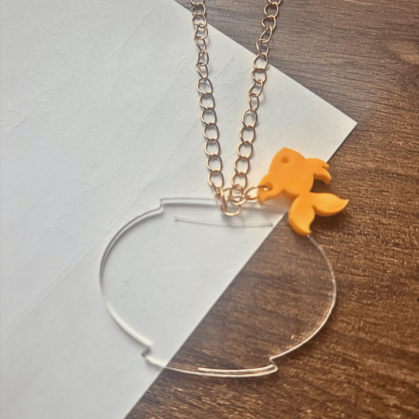 Gold Fish Necklace