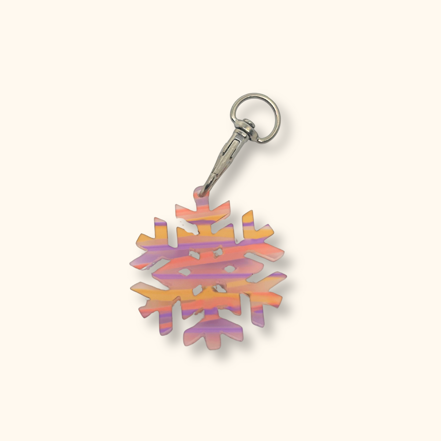 Snowflake Keychain
