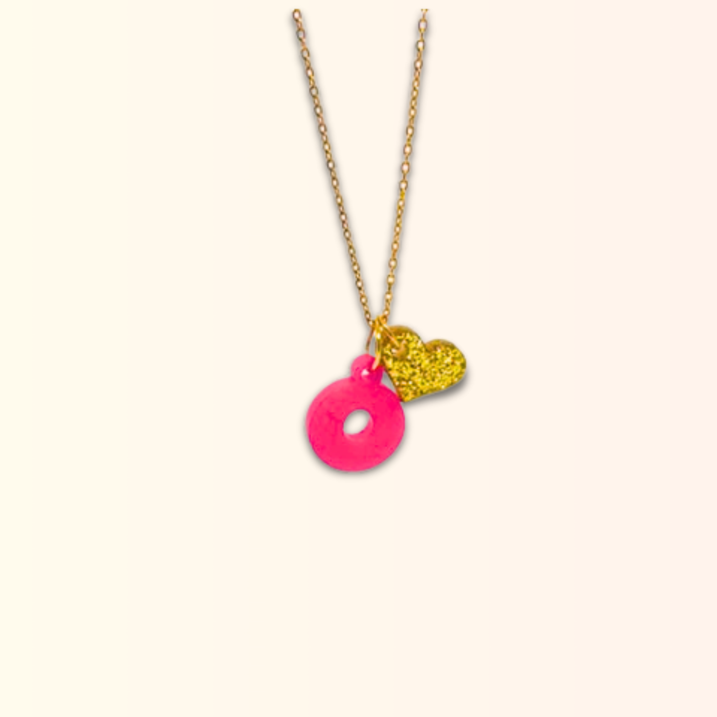 Heart Charm Initial Necklace