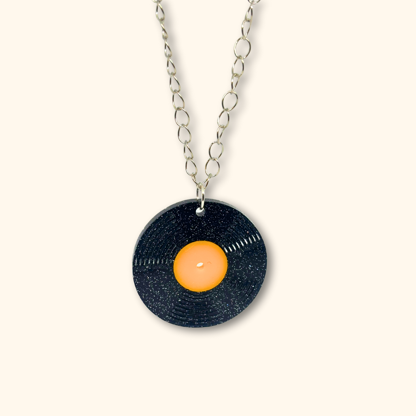 Vinyl Record Necklace