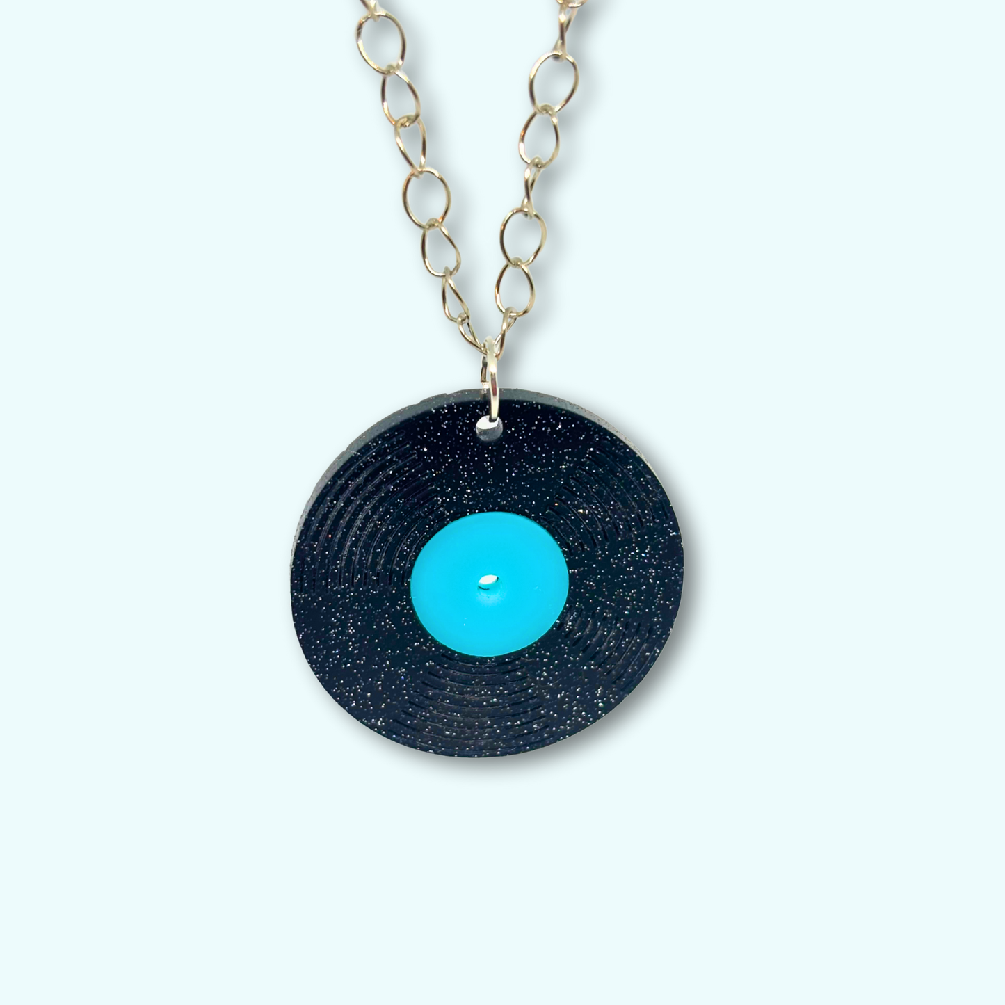 Vinyl Record Necklace