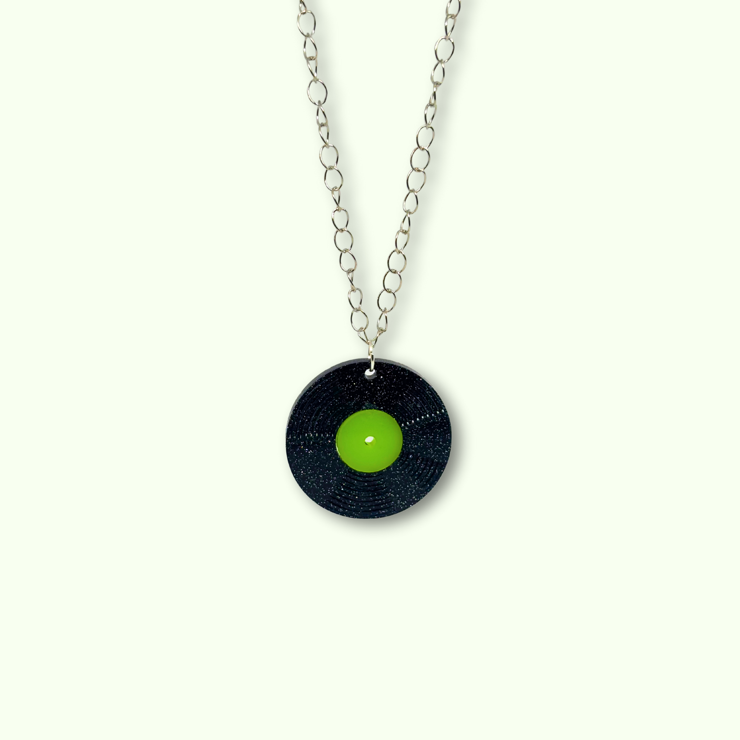 Vinyl Record Necklace