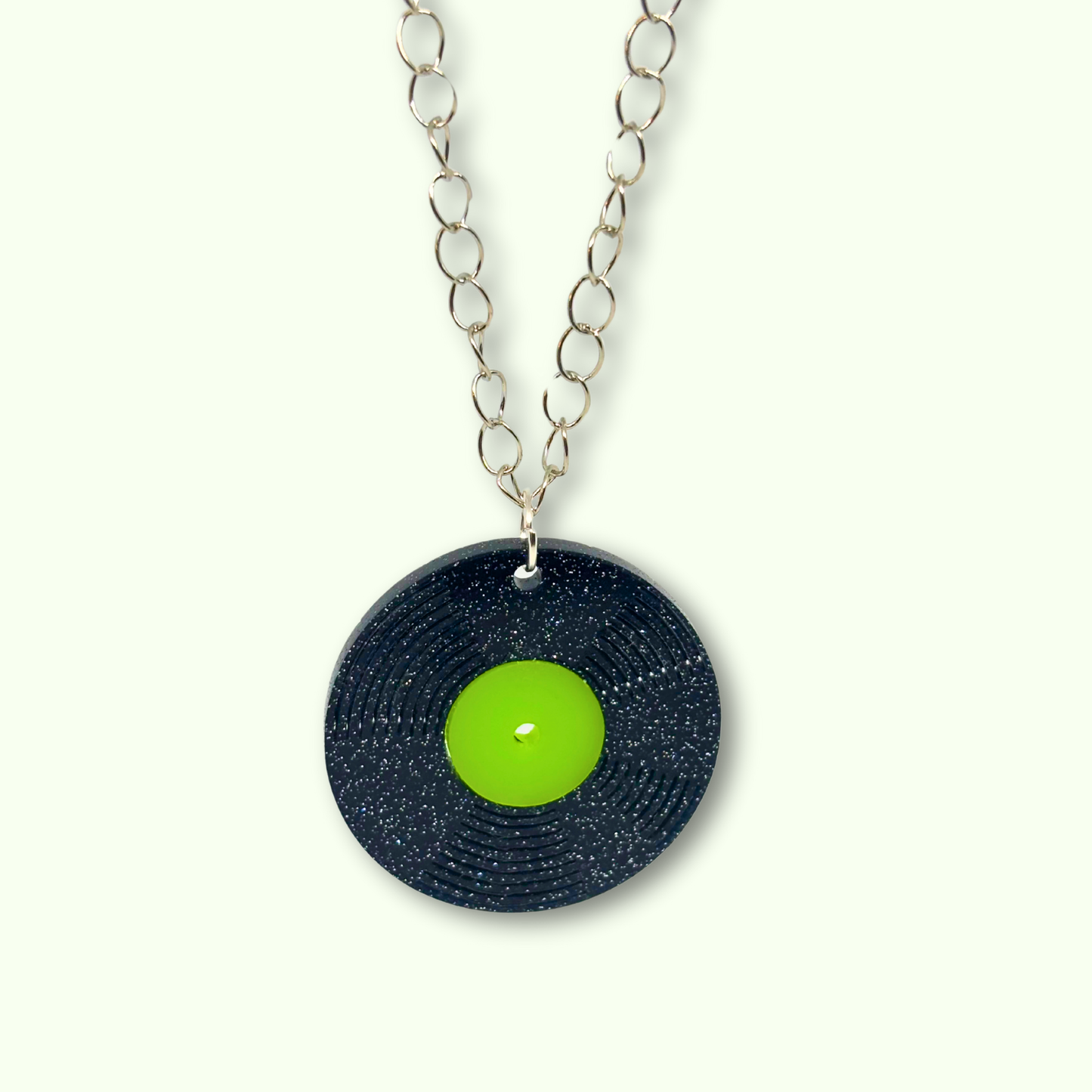 Vinyl Record Necklace