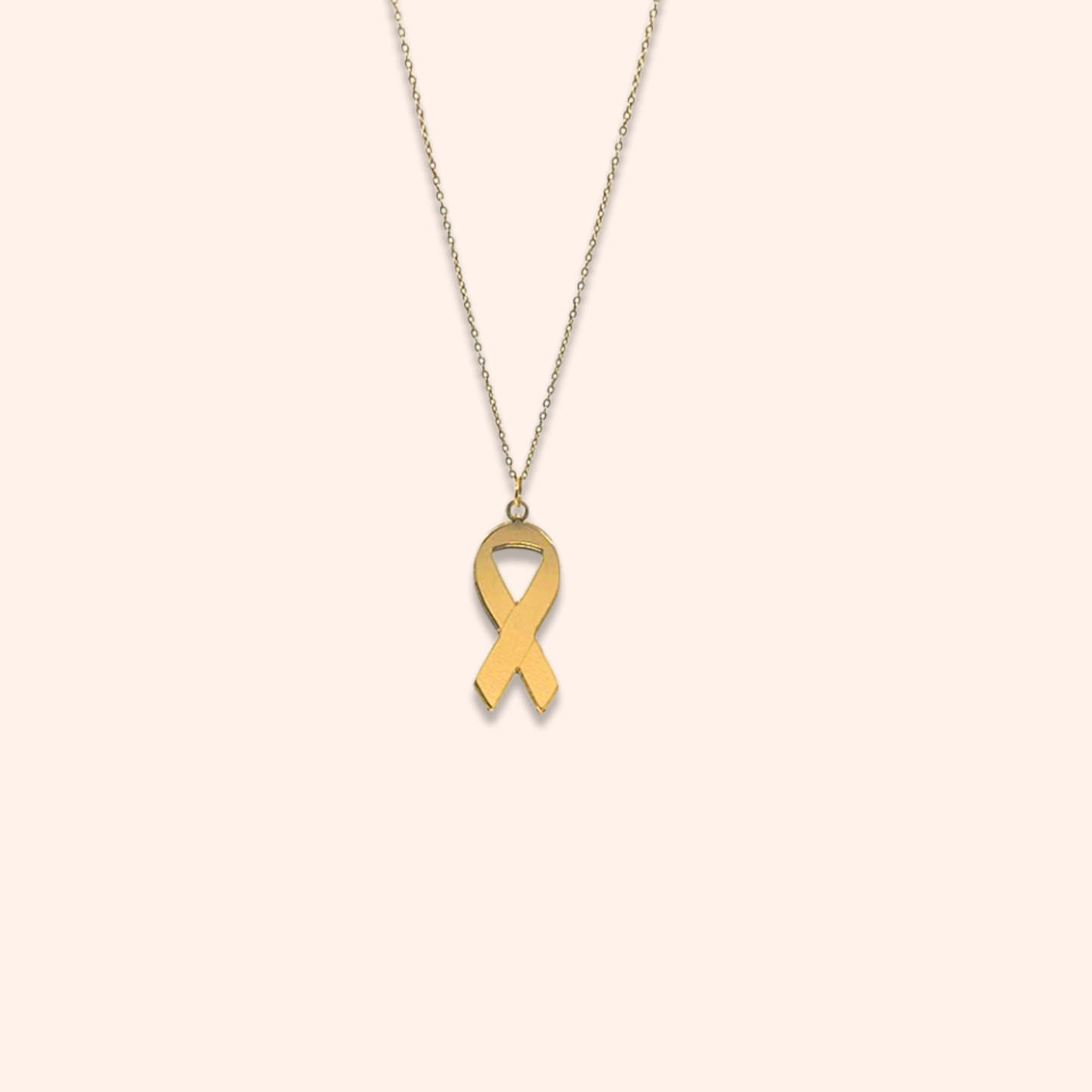 Ribbon Charm Necklace