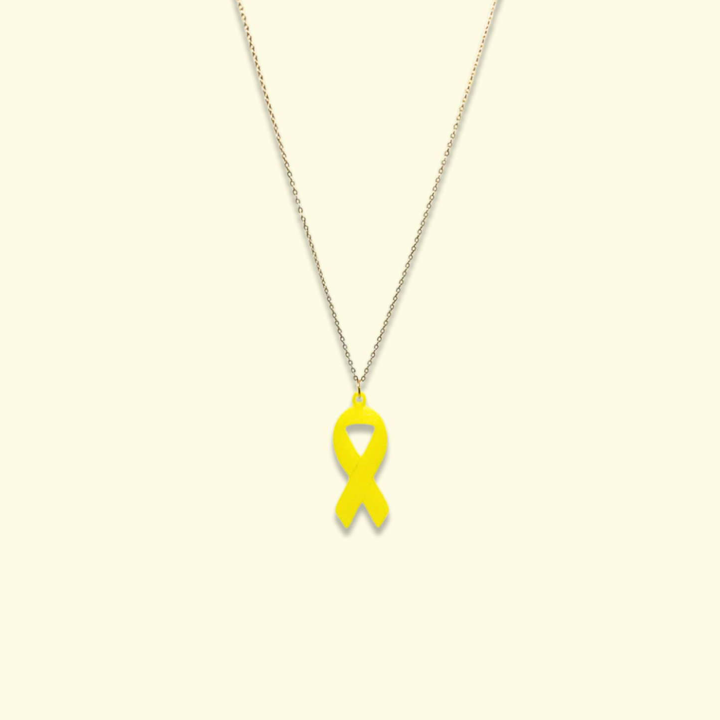 Ribbon Charm Necklace