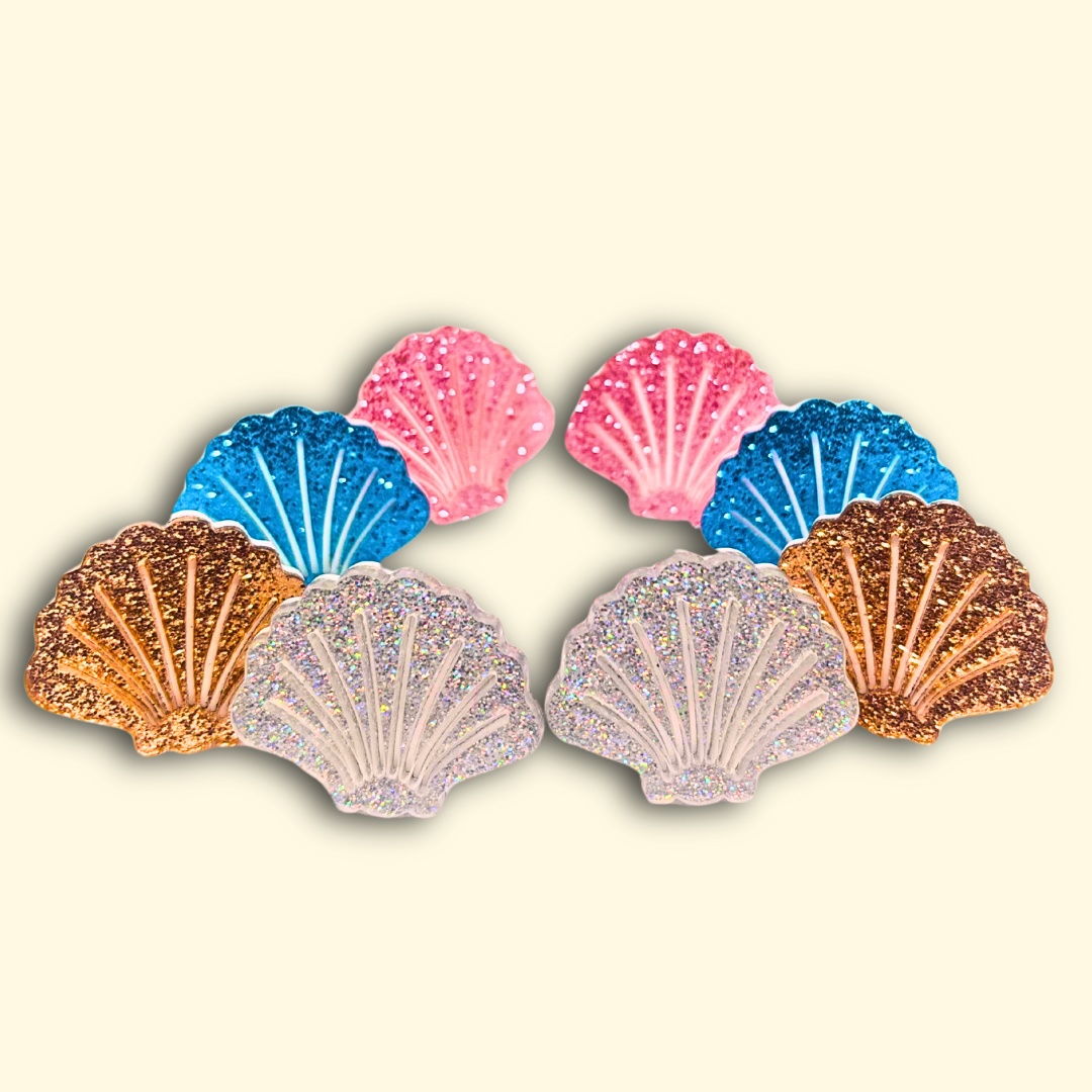 Glitter Shell Earrings