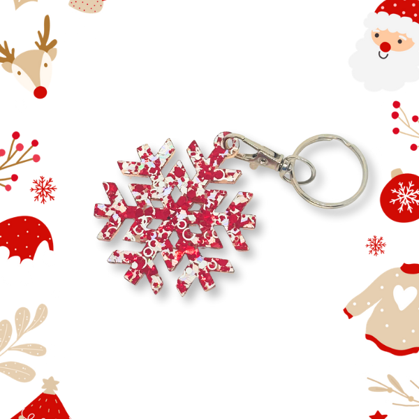 Snowflake Keychain