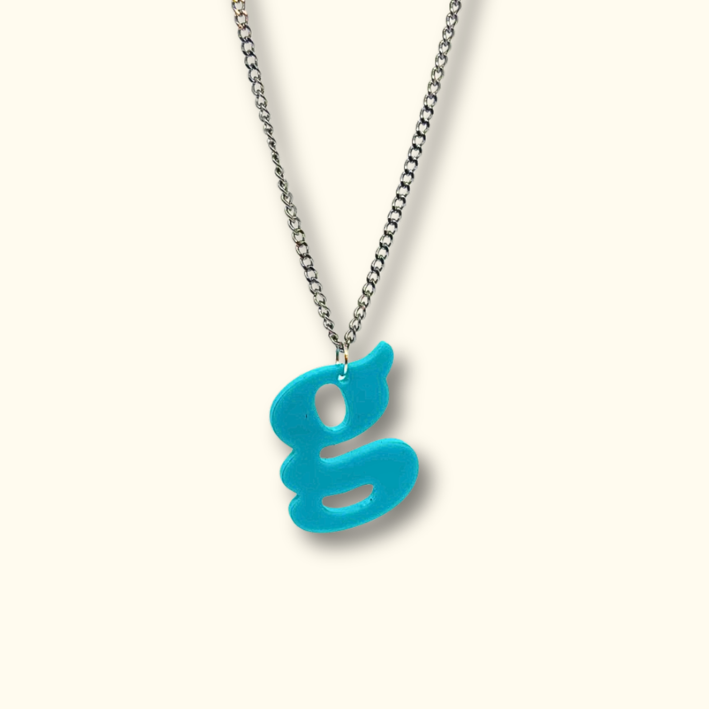 Bold initial necklace