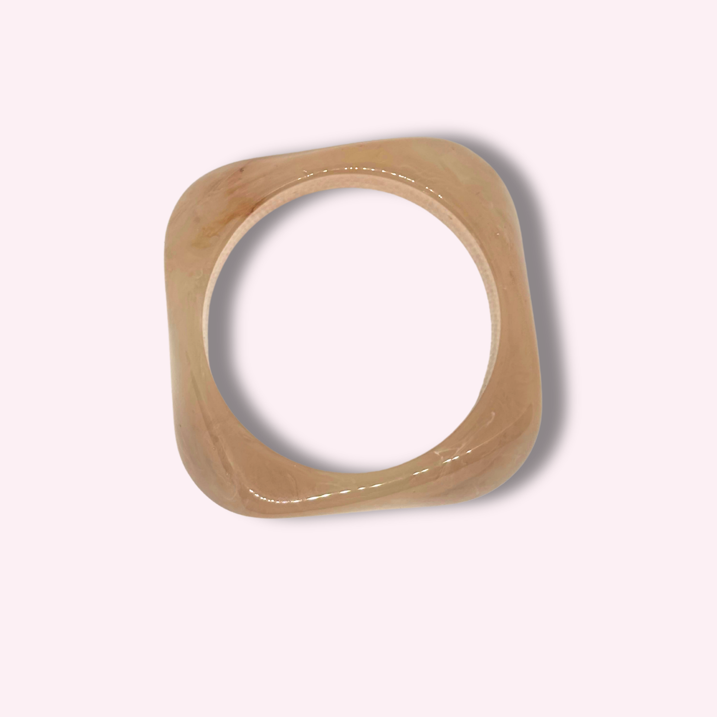 Wavy Lucite Bangle Bracelet