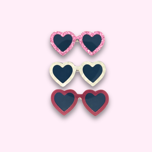 Heart Sunglasses Pin