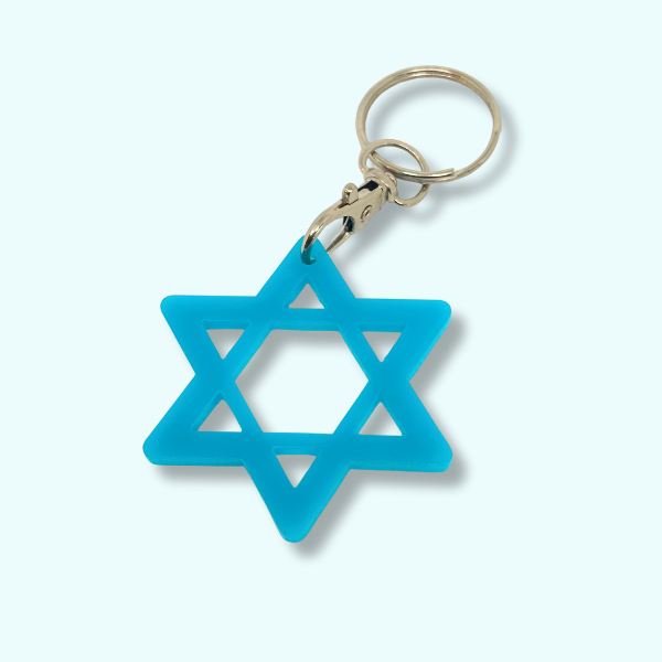 Star of David Bag Tag/Keychain
