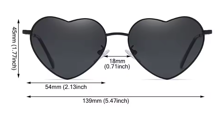 Vintage-Inspired Heart Sunglasses