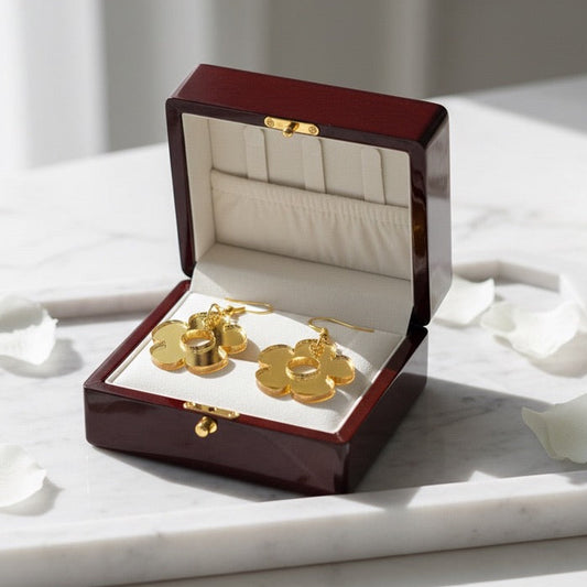 Bloom Flower Charm Earrings