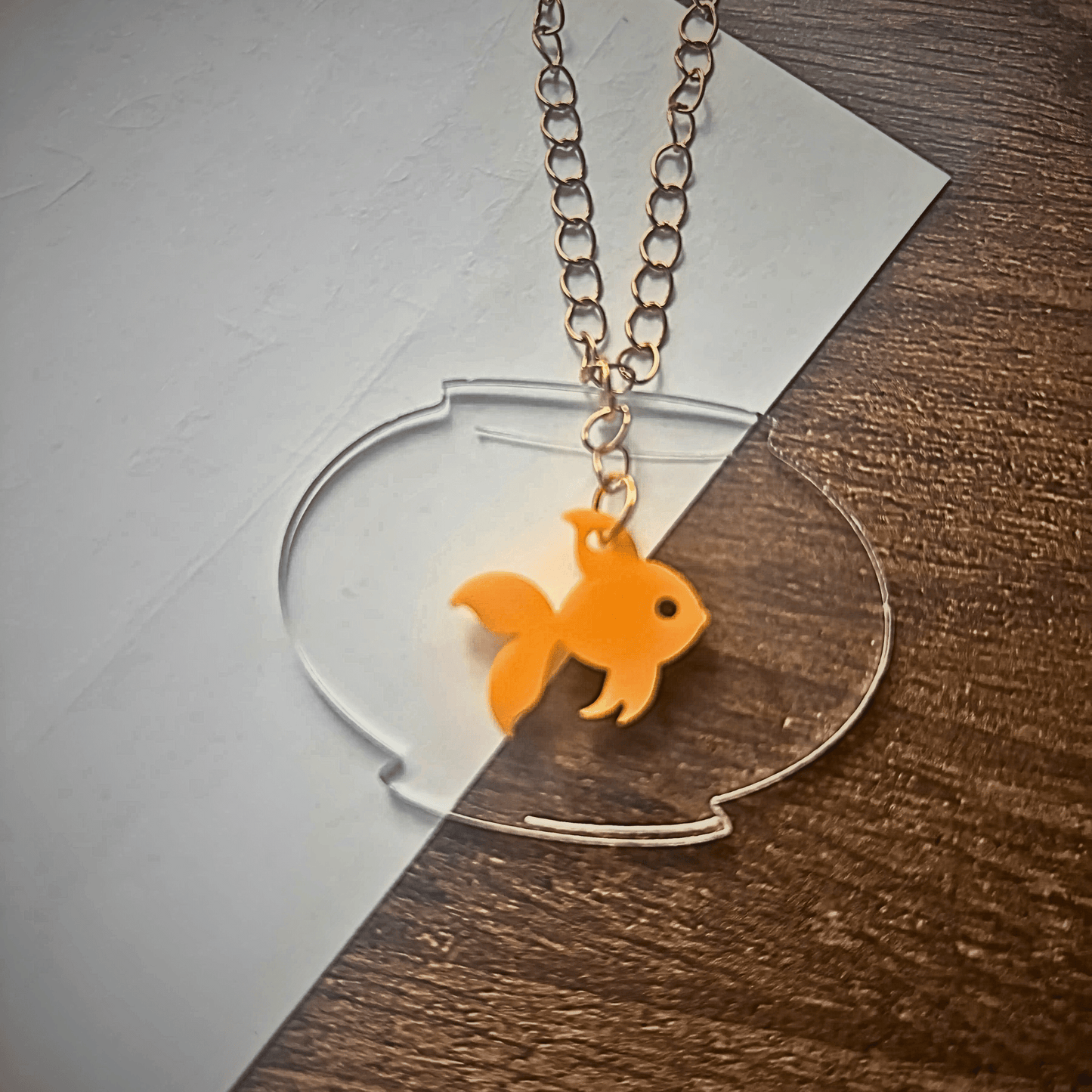 Gold Fish Necklace