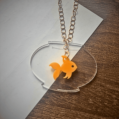 Gold Fish Necklace
