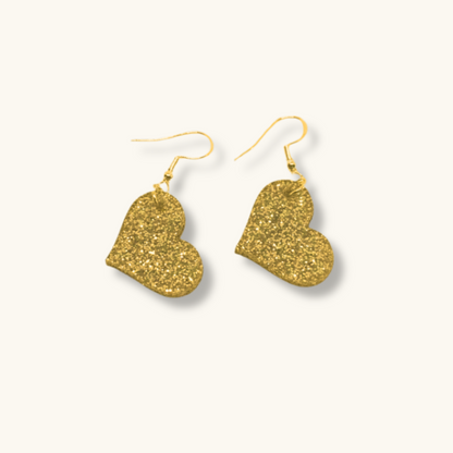 Love Heart Charm Earrings