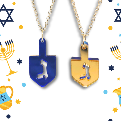 Reversible Dreidel Necklace