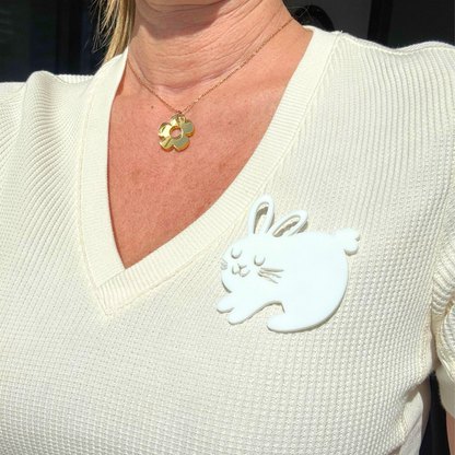 White Rabbit Pin