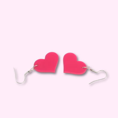 Love Heart Charm Earrings