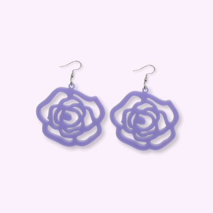 Rose Silhouette Earrings