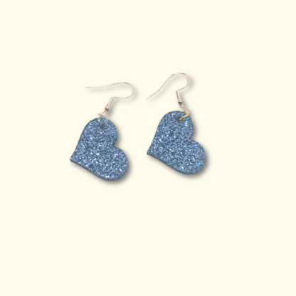 Love Heart Charm Earrings