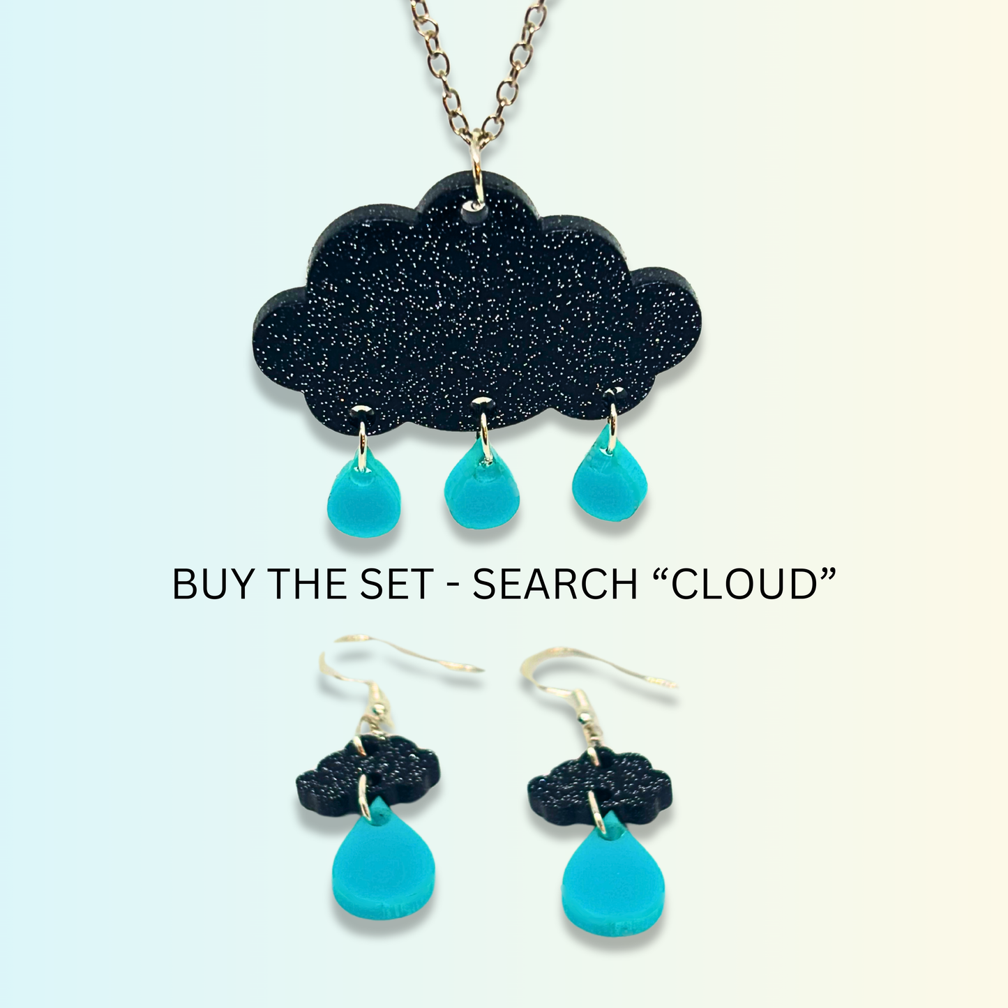 Rain Cloud Necklace