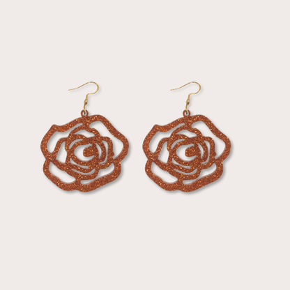 Rose Silhouette Earrings