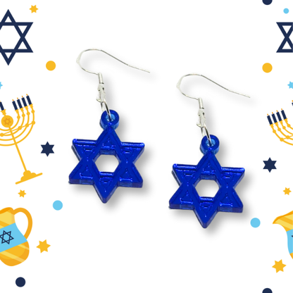 Reversible Magen David Earrings