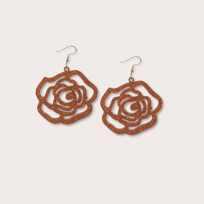 Rose Silhouette Earrings