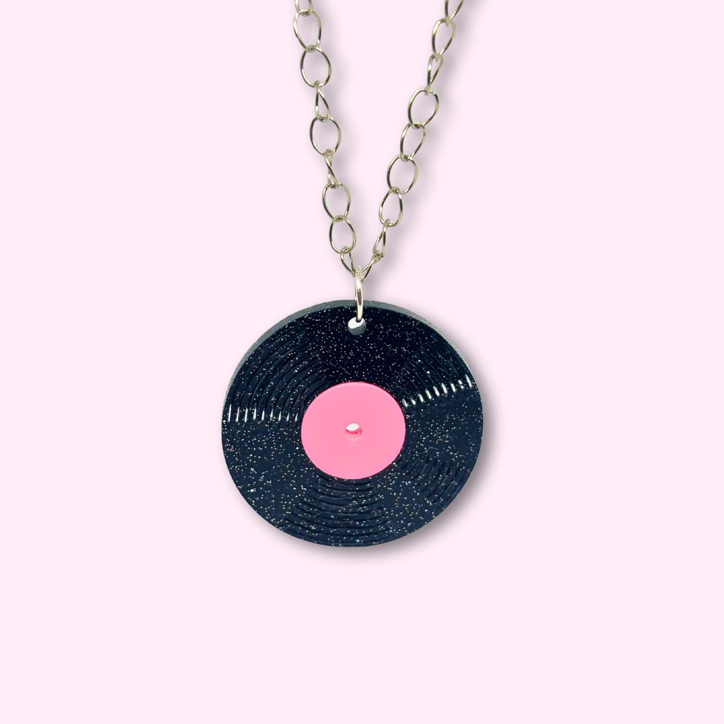 Vinyl Record Necklace