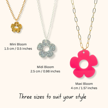 Bloom Flower Pendant Necklace