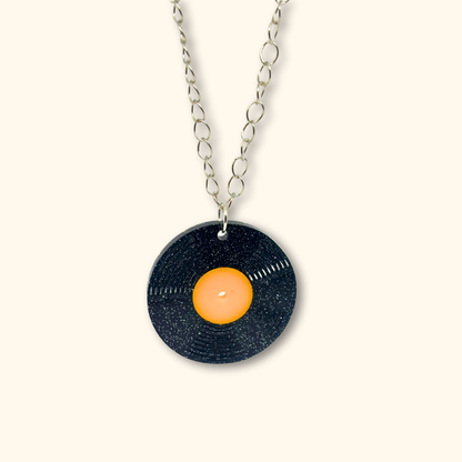 Vinyl Record Necklace