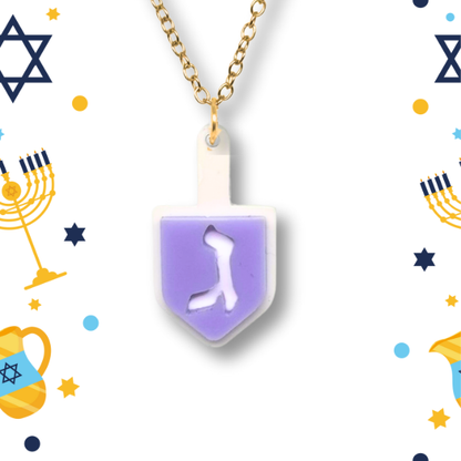 Dreidel Necklace: Multiple Colour Options