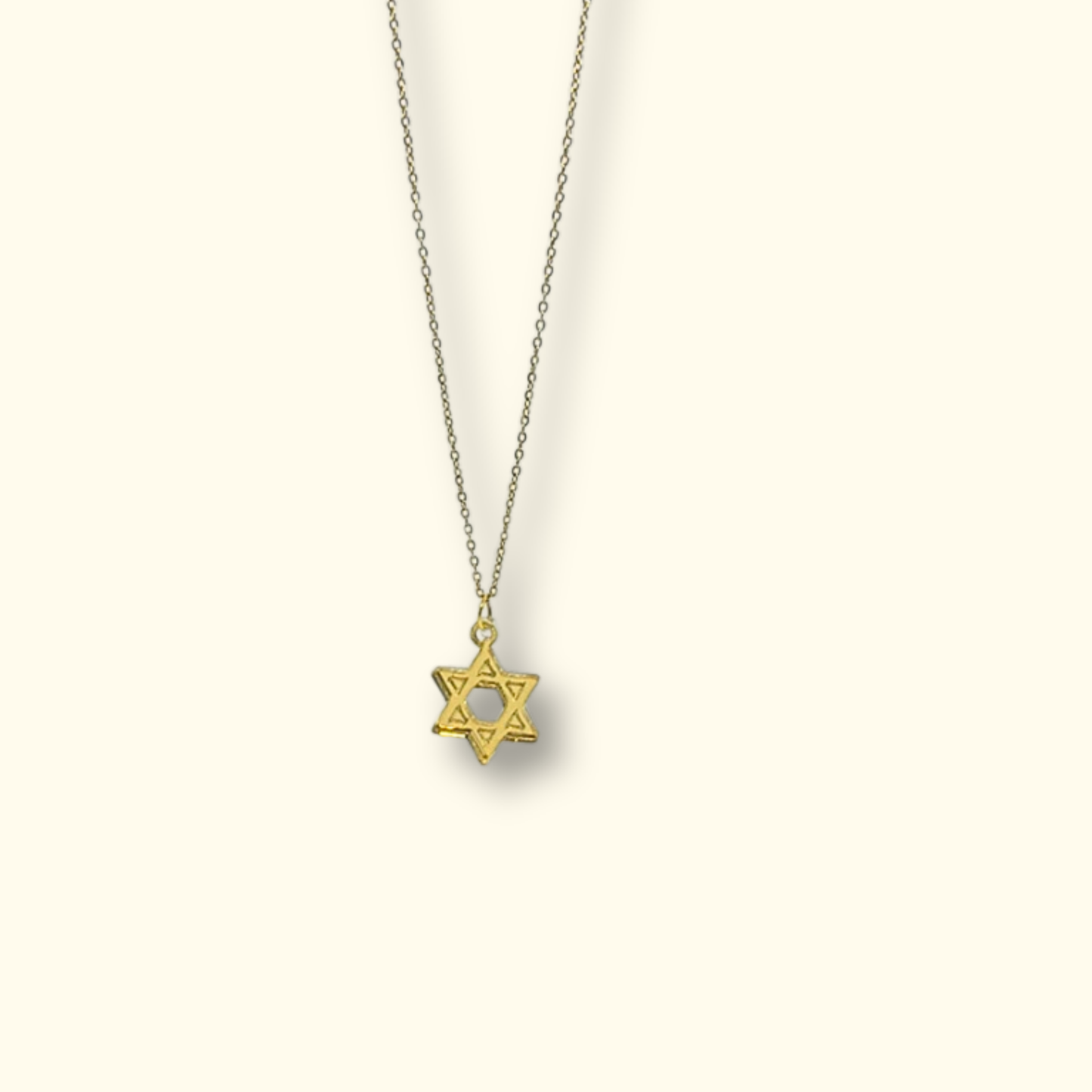 Star of David Charm Necklace