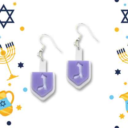 Dreidel Earrings - 5 Styles