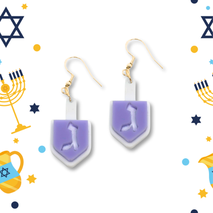 Dreidel Earrings - 5 Styles