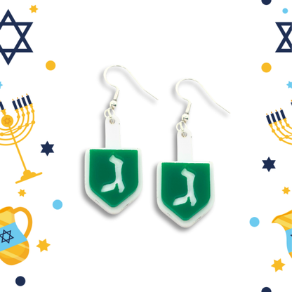 Dreidel Earrings - 5 Styles