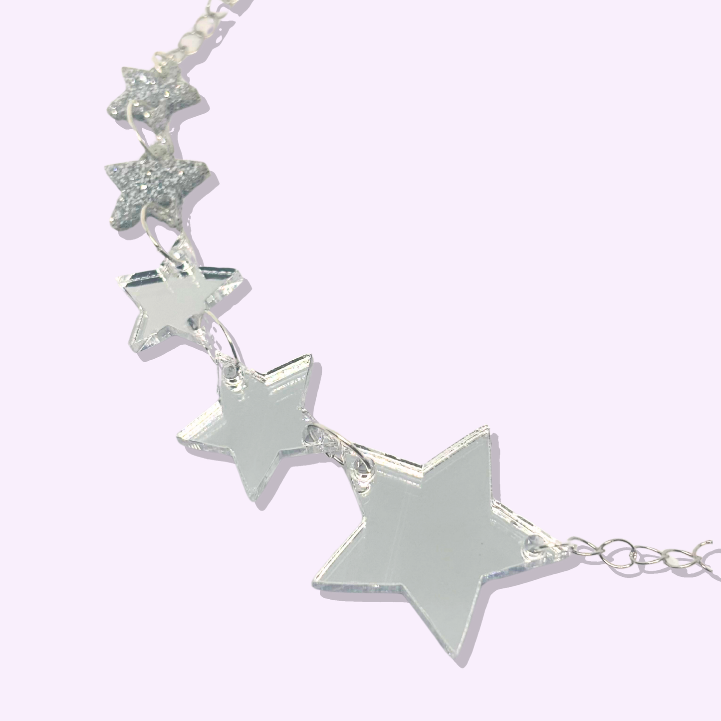 Shooting Stars - Silver or Pink Mirror