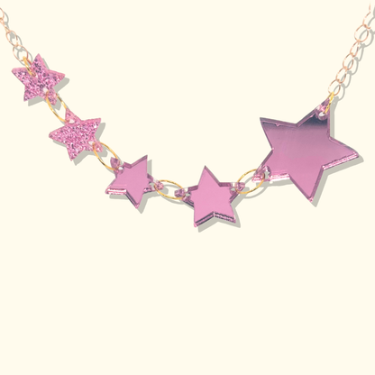 Shooting Stars - Silver or Pink Mirror