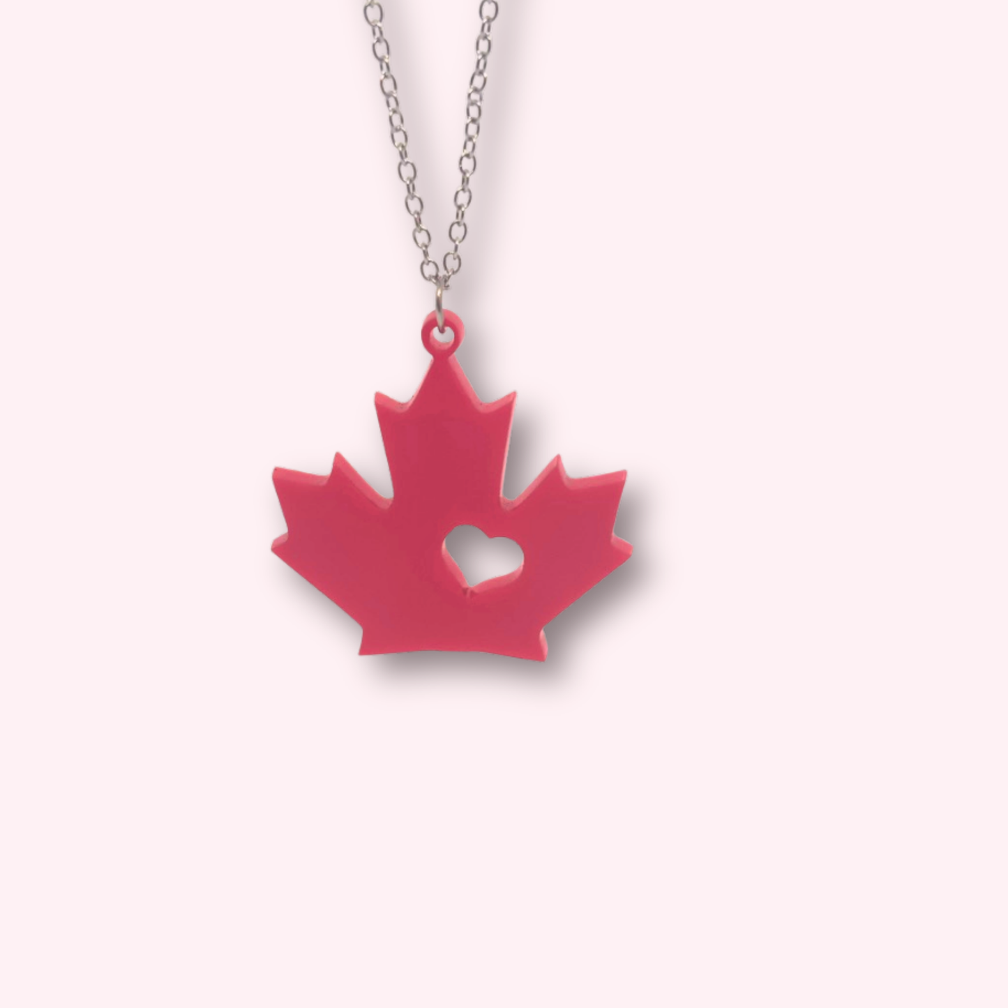 Maple Leaf Necklace - 3 vibrant red options
