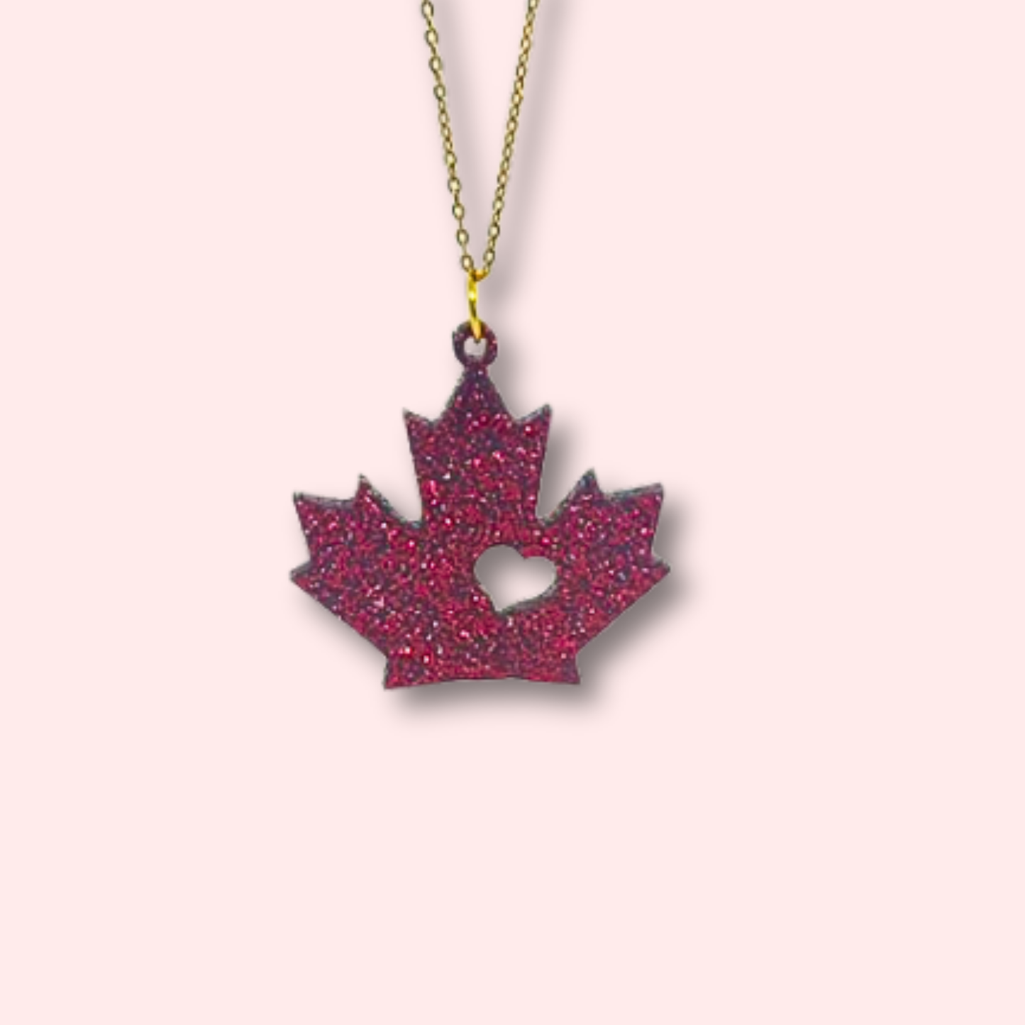 Maple Leaf Necklace - 3 vibrant red options