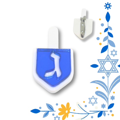 Dreidel Pin