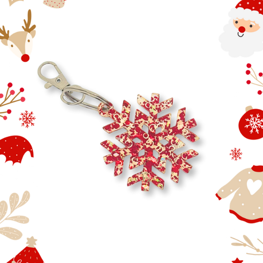 Snowflake Keychain