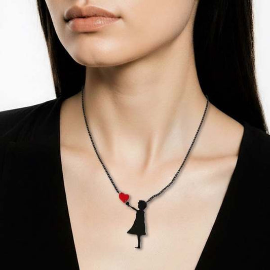 "Banksy" Girl with Heart