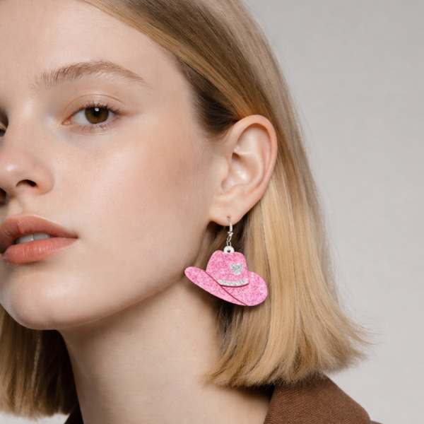 Cowgirl Hat Earrings