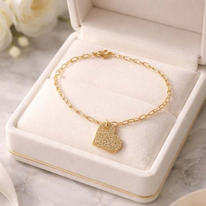 Heart Charm Bracelet