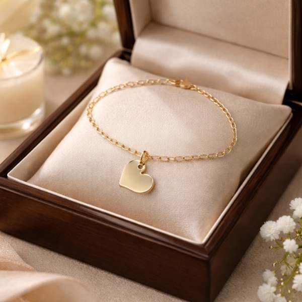 Heart Charm Bracelet