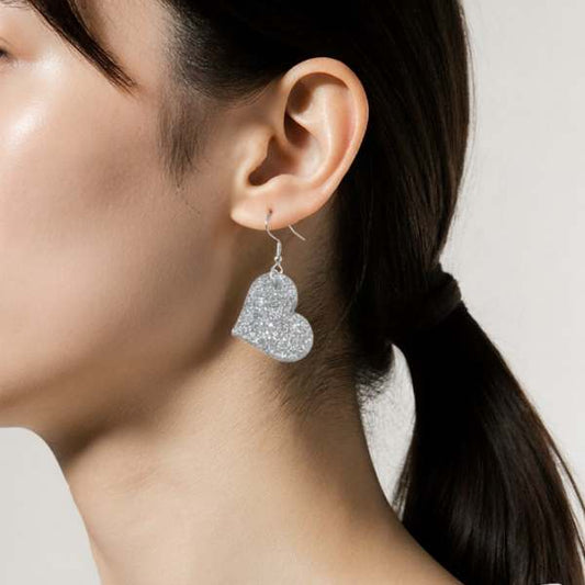 Love Heart Charm Earrings