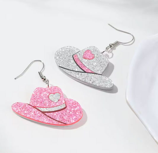 Cowgirl Hat Earrings